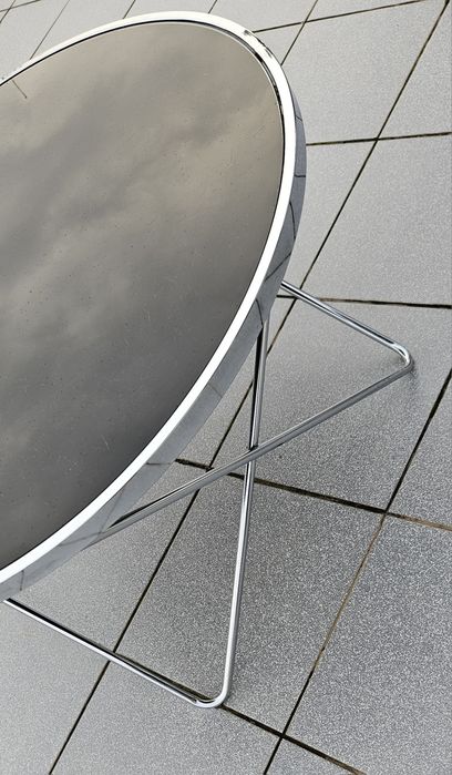 Stolik kawowy szkło i chrom