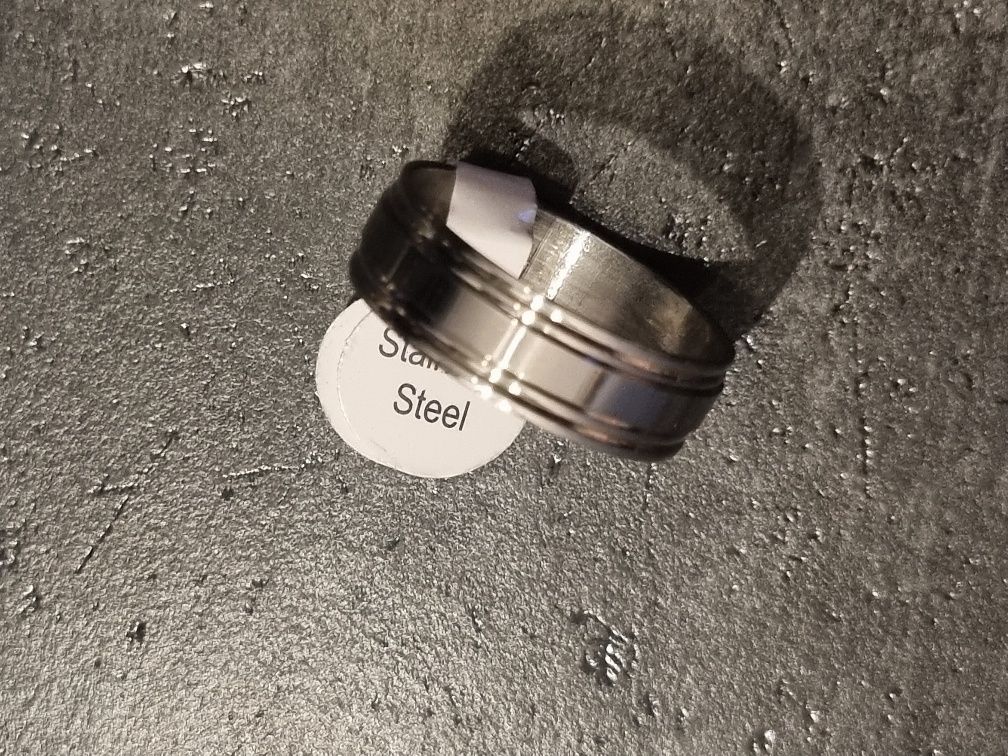 Obrączka, stal nierdzewna, rozmiar 22 mm, unisex, streetwear