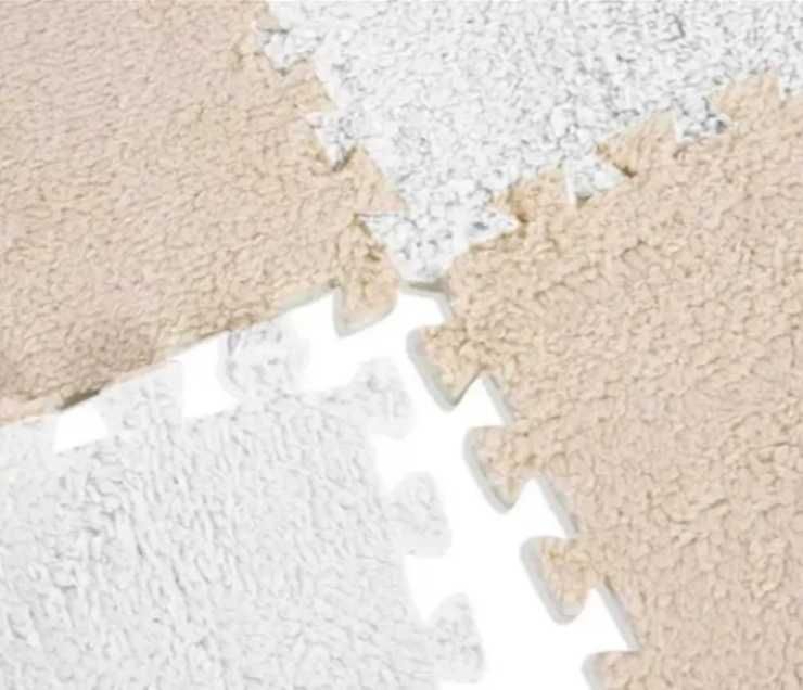 Пазл плюшевий Коврик з ворсом м'яка підлога килимок пазл