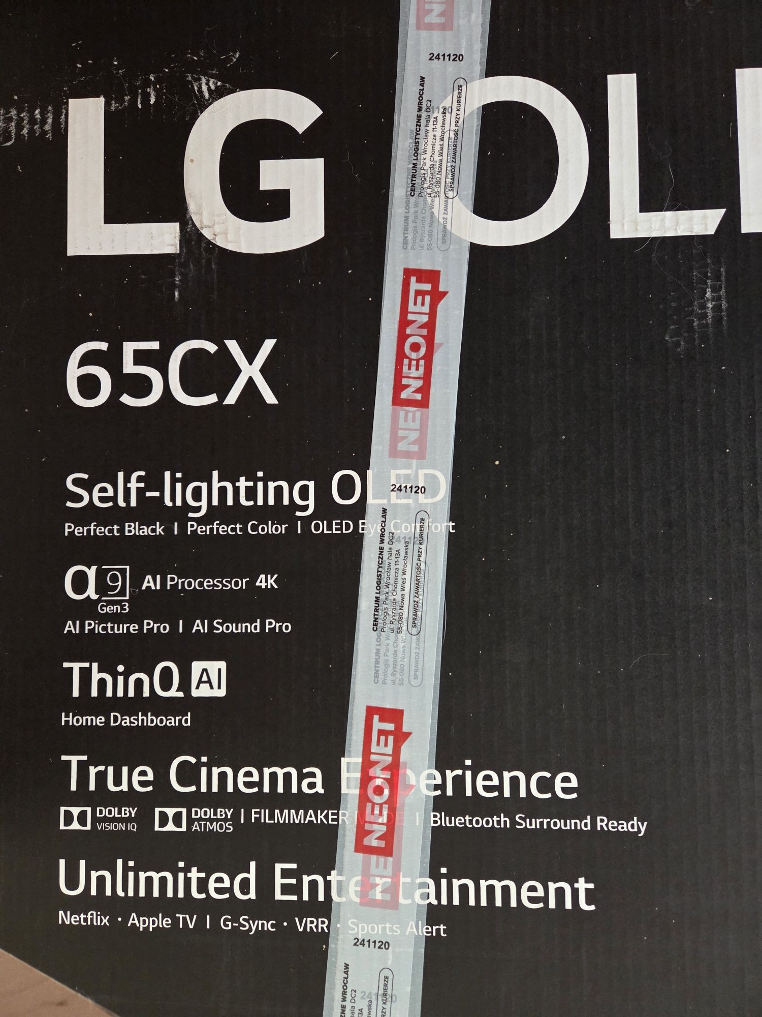 Telewizor LG OLED65C2 OLED65C25LA (seria C2), 65 cali, OLED, ThinQ AI