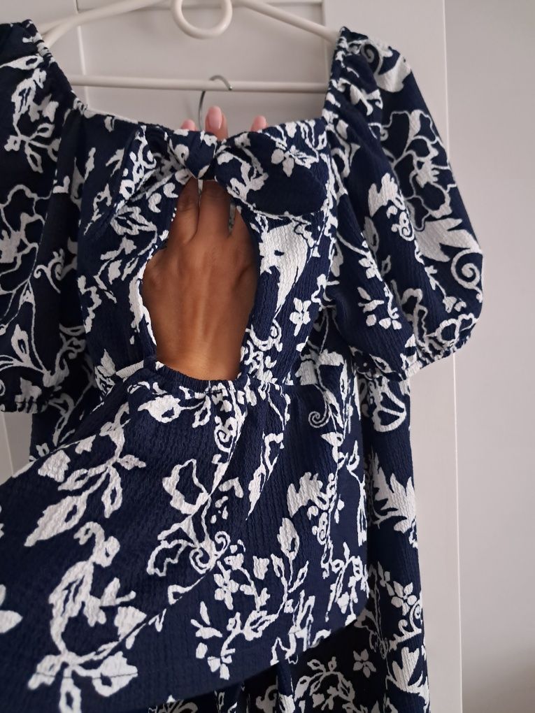 Komplet Zara spodnie bluzka elegancki rozmiar 140