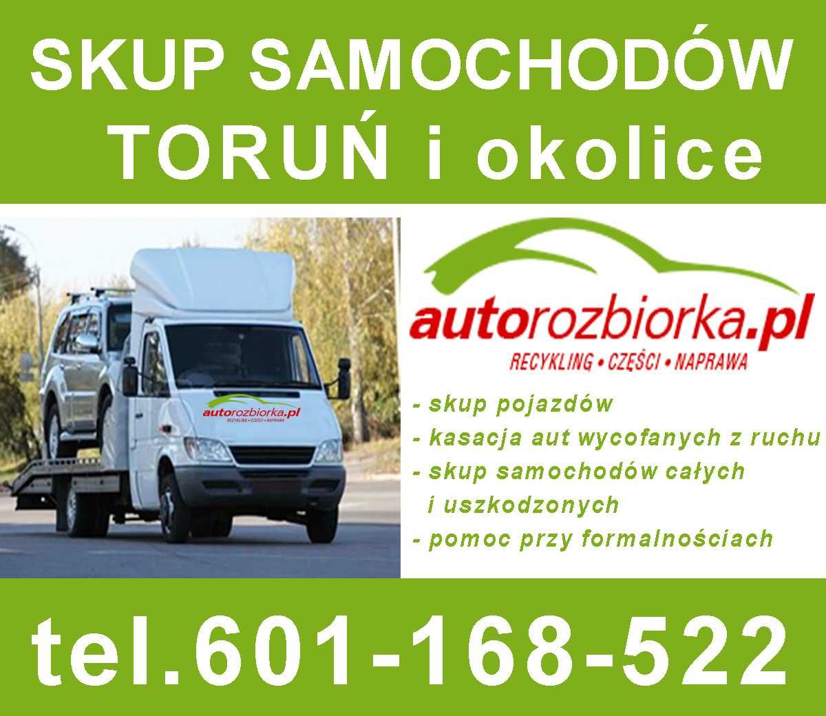Skup całych aut samochodów za gotówkę Toruń Kujawsko Pomorskie