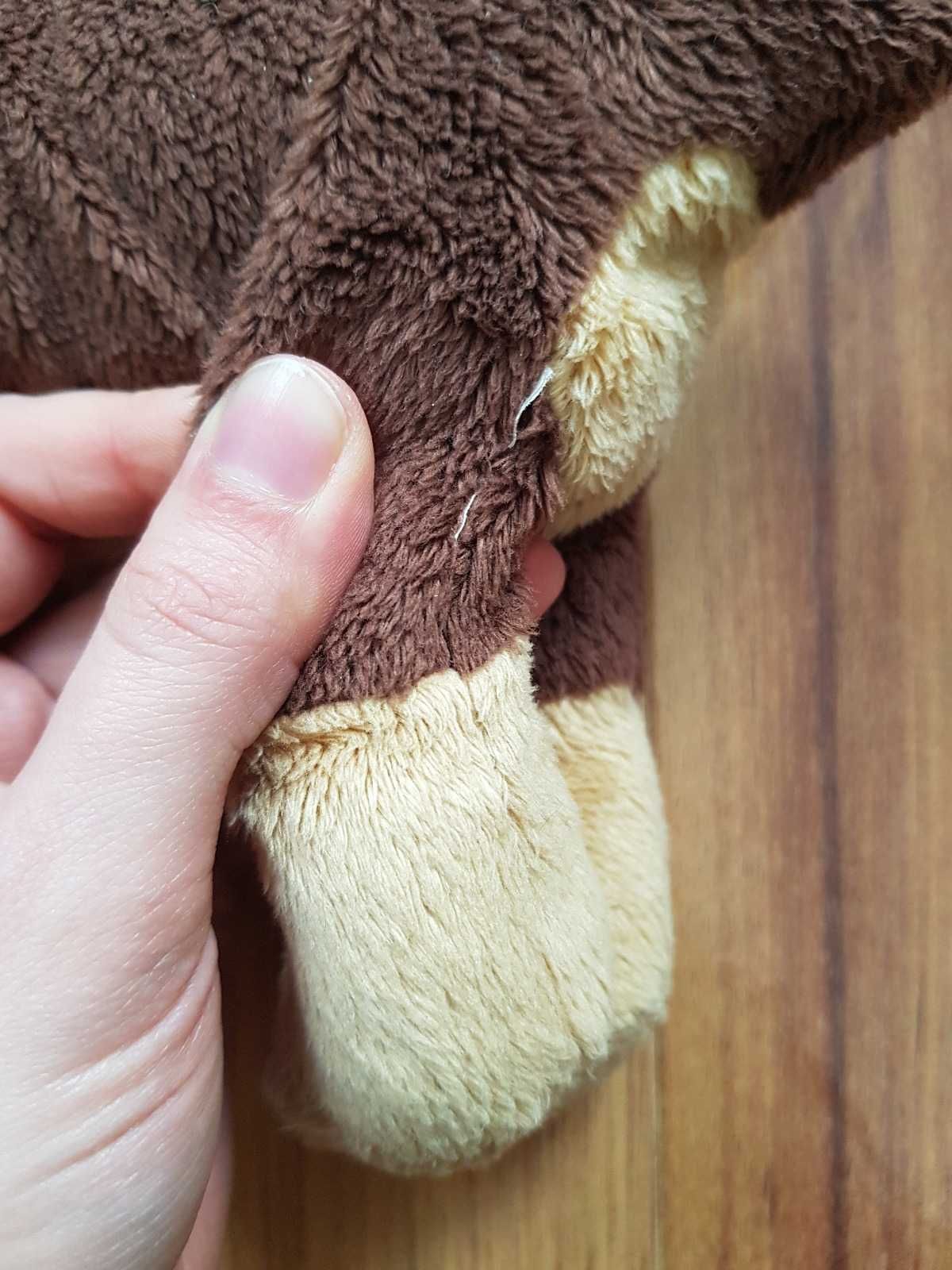 Pluszowy jamnik IKEA Smaslug pies brązowy piesek zabawka  maskotka