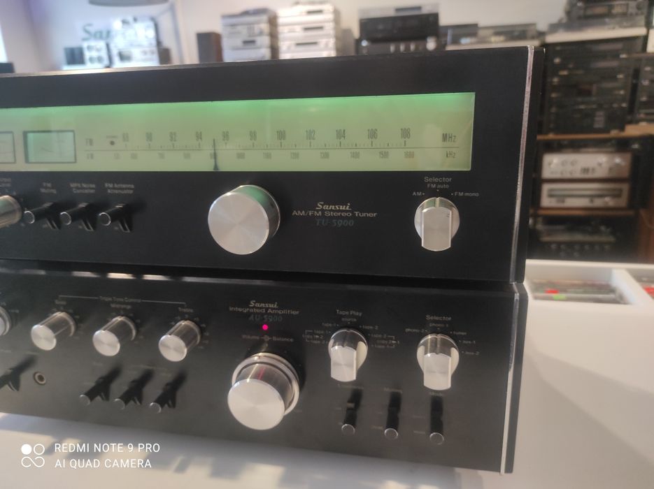 Sansui AU 5900 i TU 5900. Zestaw stereo Stan Igła Serwis . Gwarancja !