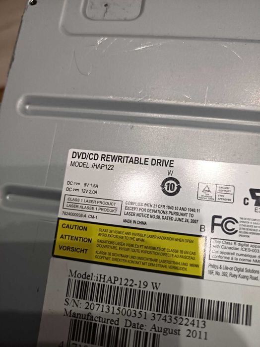 Podzespoły retro PC HDD FDD DVD Zasilacz