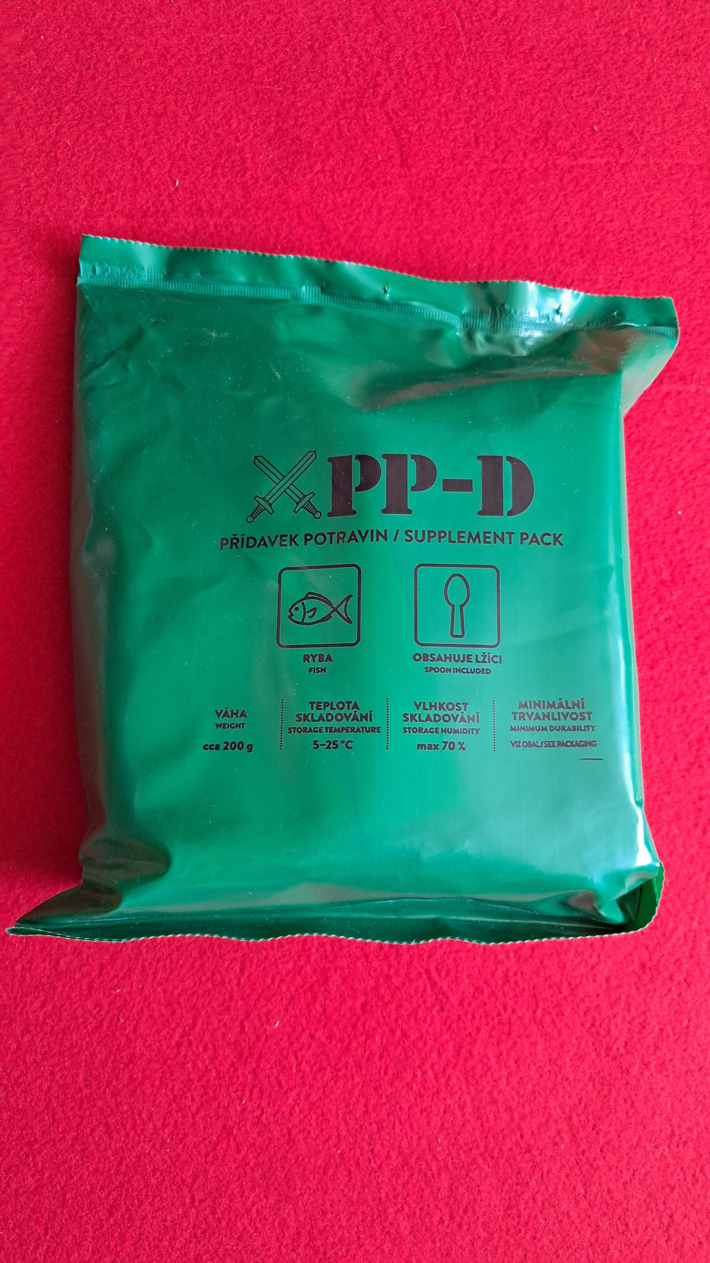 Czeska racja żywnościowa MRE suplement dodatek PP-D