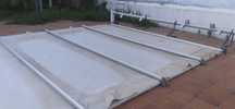 Capa para piscina de 8 m x 4 m, com comando, em ótimo estado