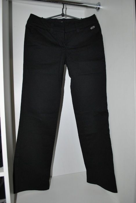 Джинсы GSUS женские брюки классика черные с карманами плотные s