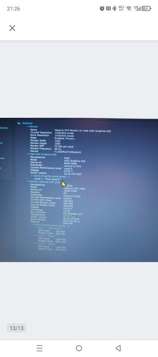 Lenovo i7 8750 DDR4 20Gb GTX1050 SSD256Mb+1Gb