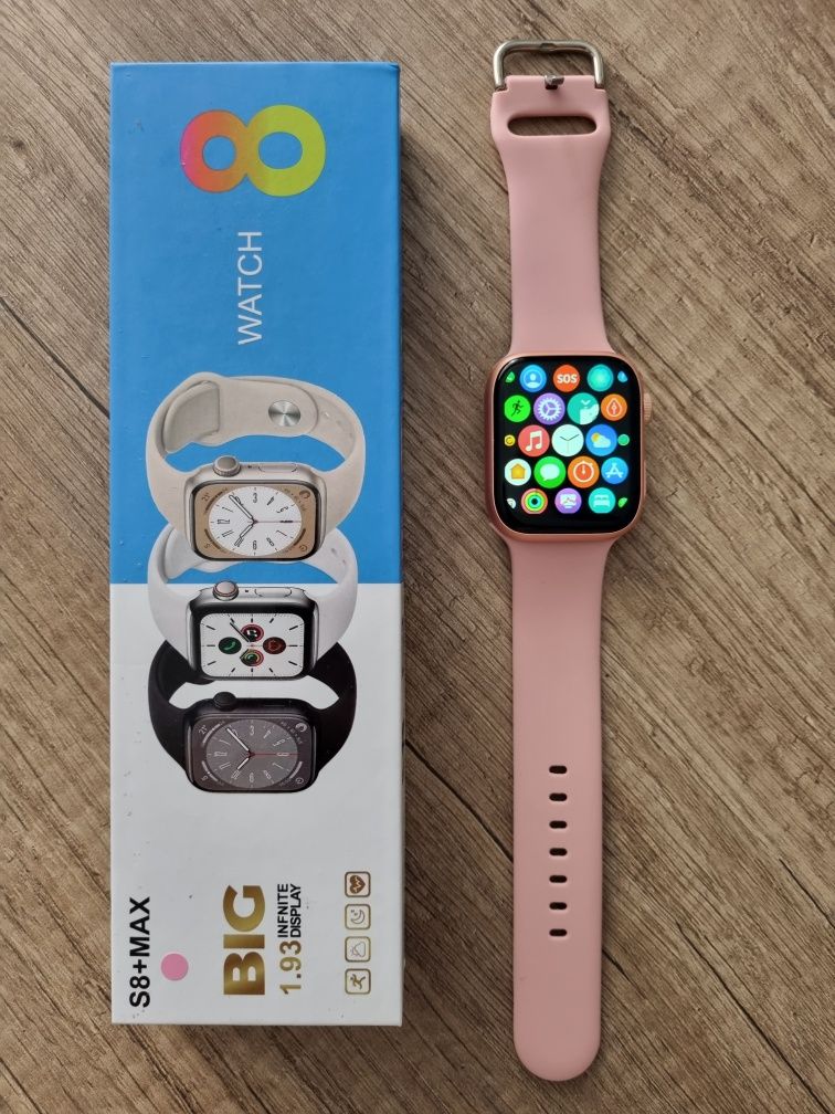 Smartwatch różowy paseczek