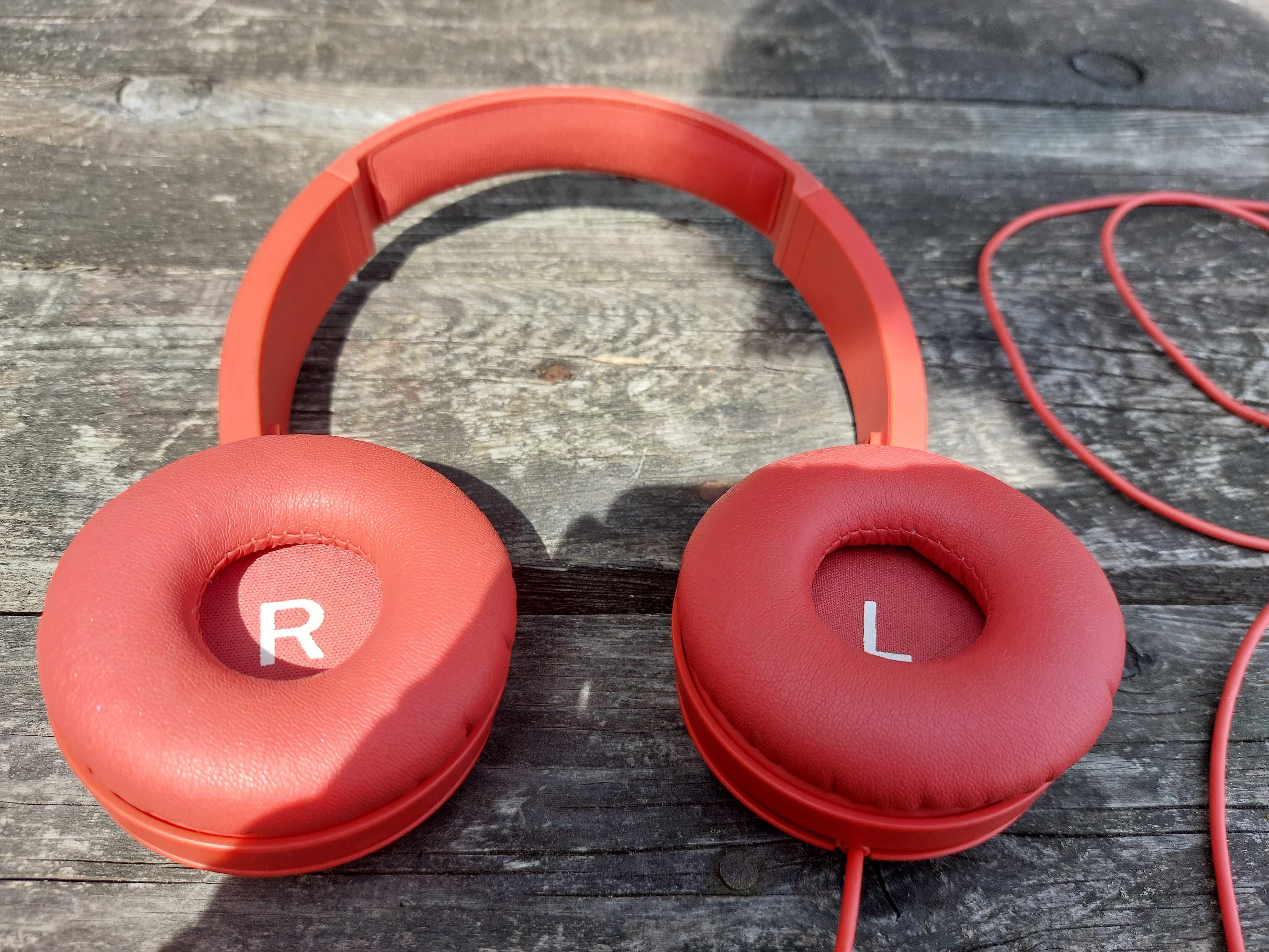 Słuchawki z mikrofonem PHILIPS TAH4105 Czerwone
