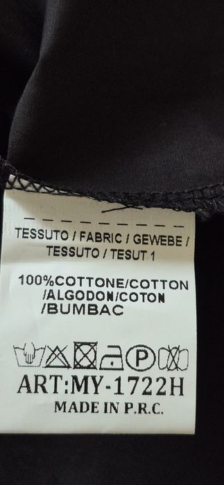 Czarna sukienka koszulowa z kolorowymi napisami L XL