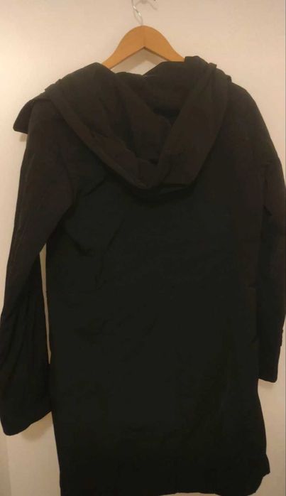 Casaco preto (Kispo) comprido - Massimo Dutti