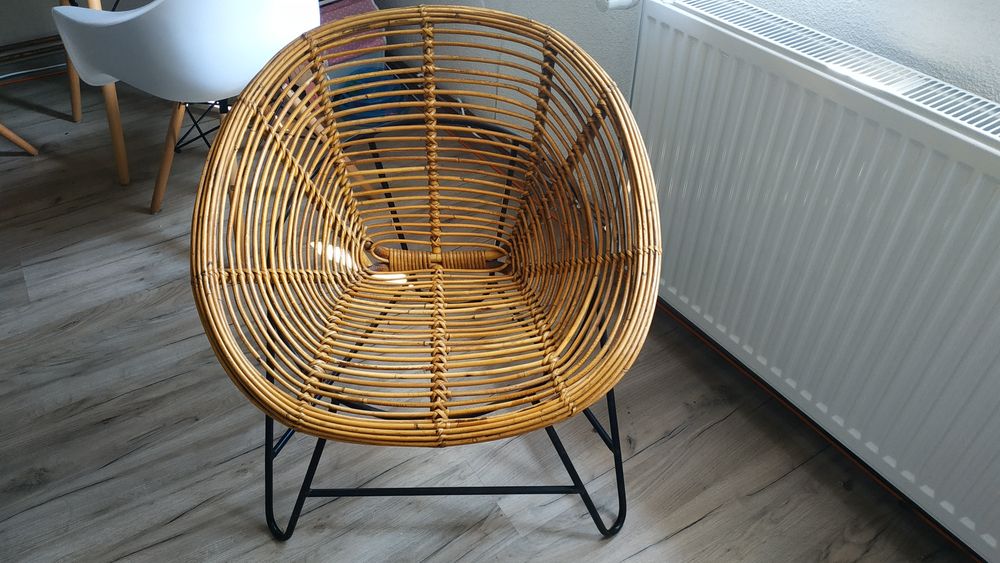 Fotel Vintage, lata 50te PRL, skandynawski styl
