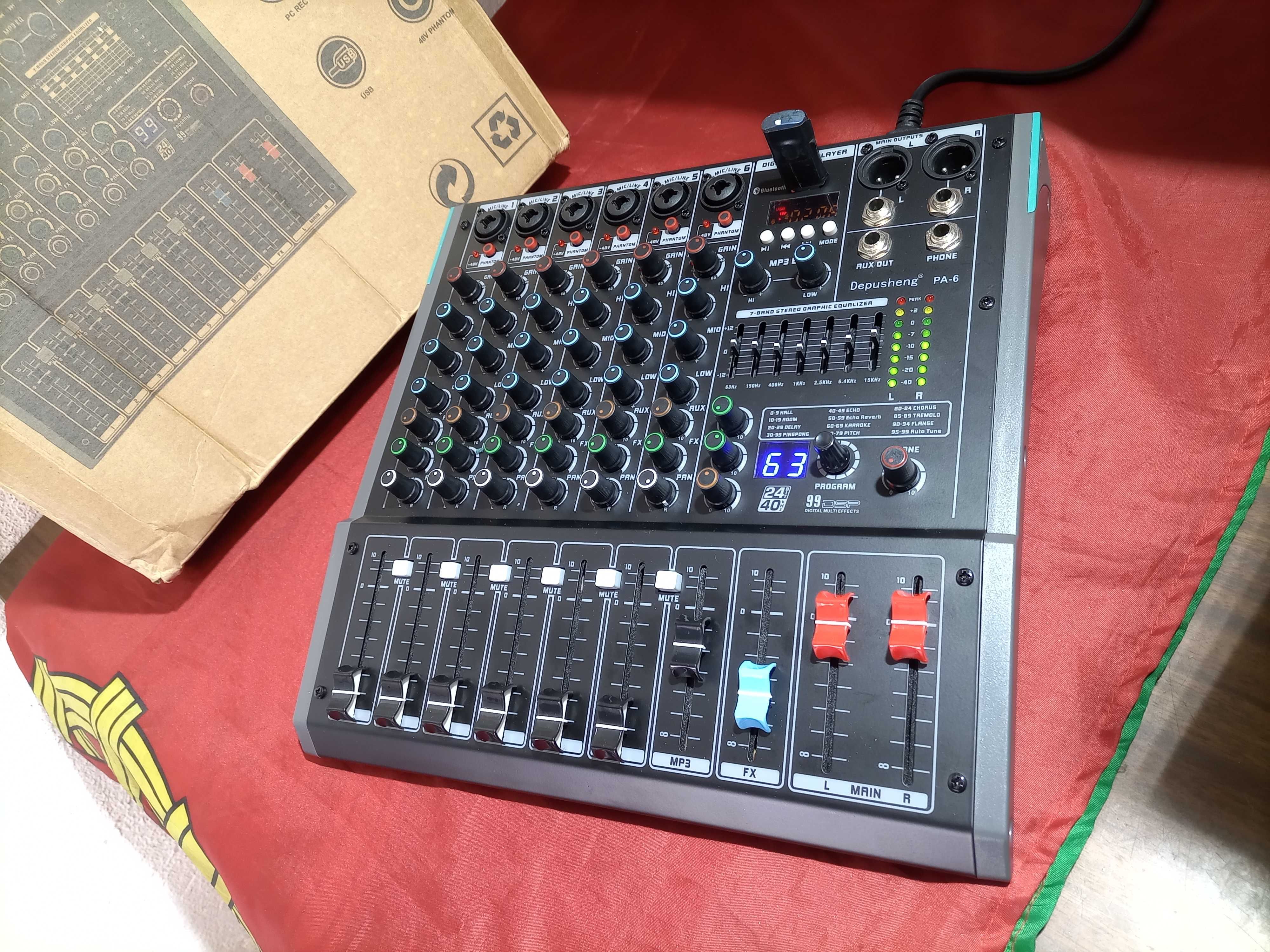 Mesa de Áudio 99 DSP USB Bluetooth Nova