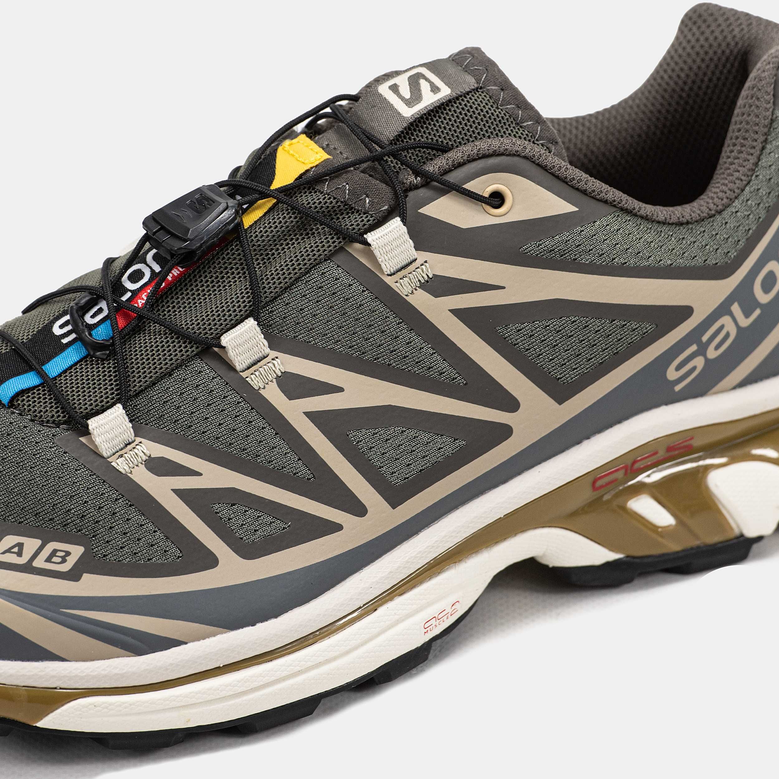 Кроссовки Salomon XT-6 Soft Ground Beluga Dull Gold