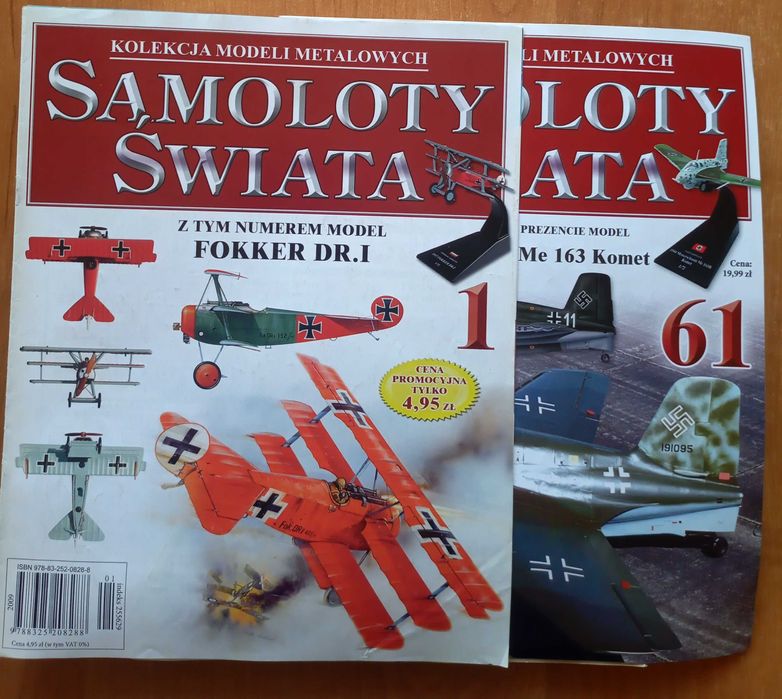 Sprzedam kolekcje broszur - „Samoloty Świata”.
