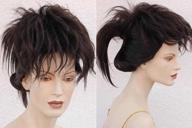 peruka syntetyczna pt-67-01 ciemny brąz kanekalon nowa sylwester