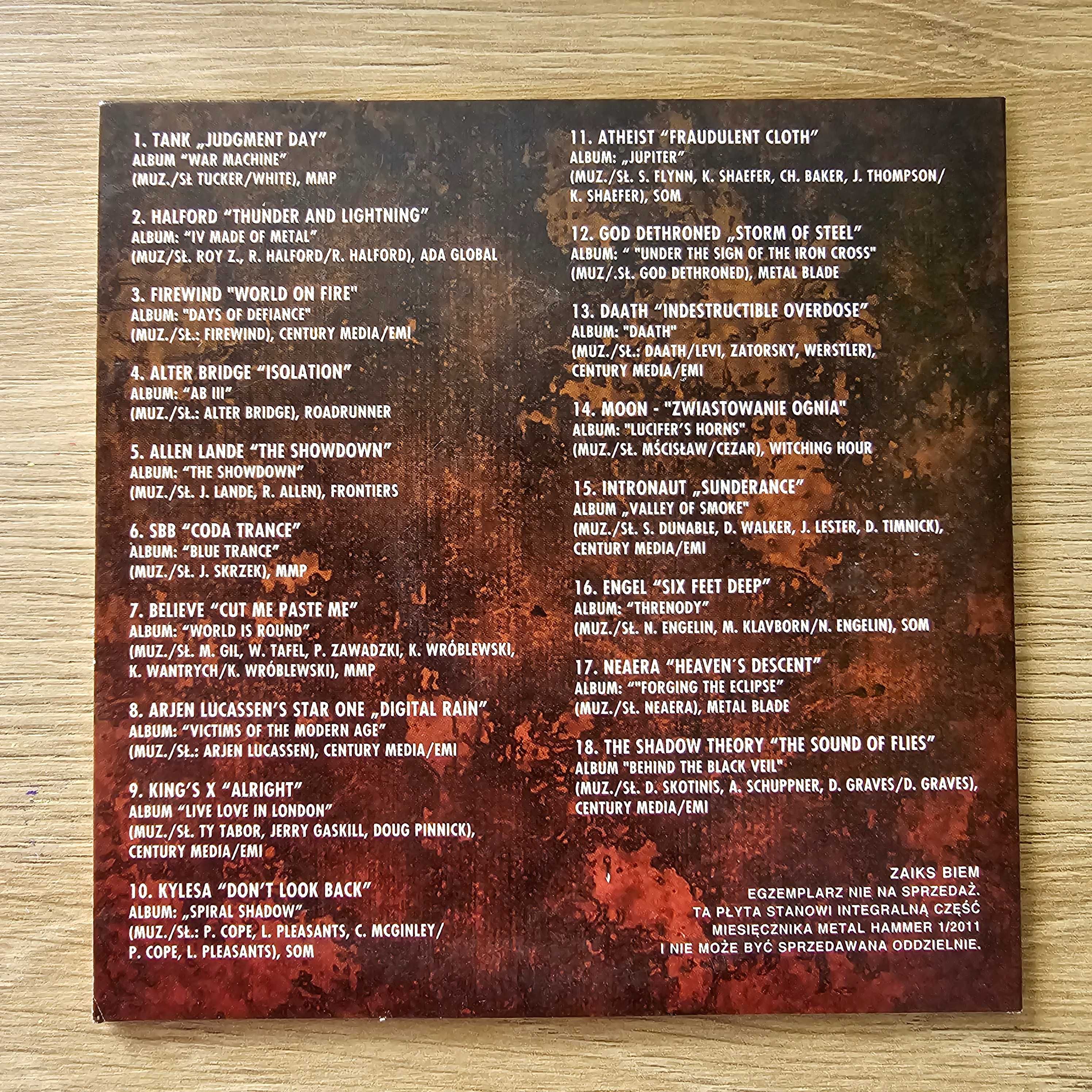 Metal Hammer 1/2011 - Płyta CD - NOWA!