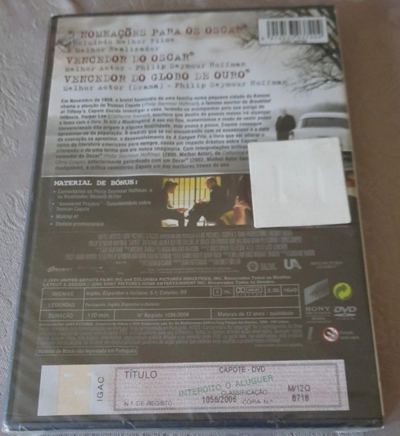 DVD capote ( novo )