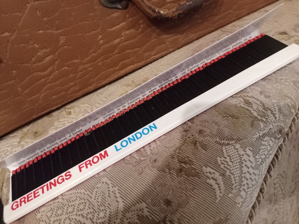 Carteira de fósforos gigante com lembrança de Inglaterra