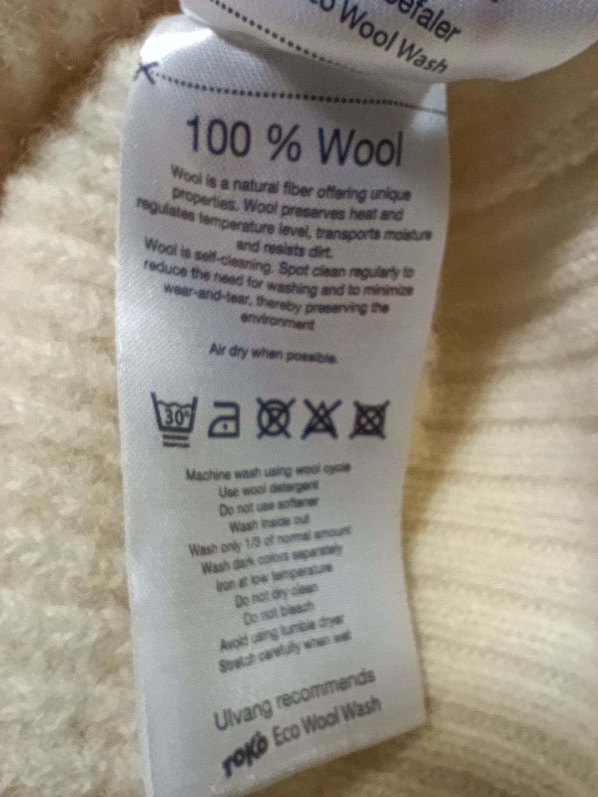 Swetr 100% wełna ciepły S ulvang