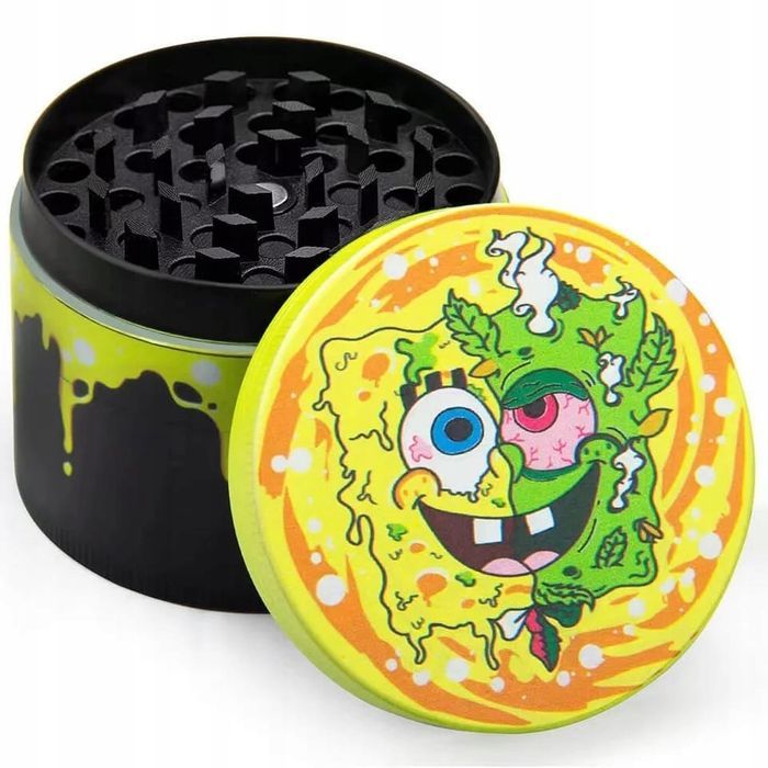 Młynek do suszu konopii grinder crusher Spongebob marichuana