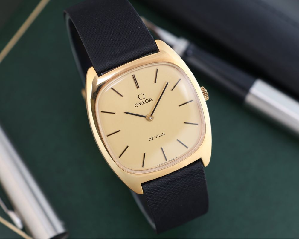 Piekny zegarek meski Omega deville manual