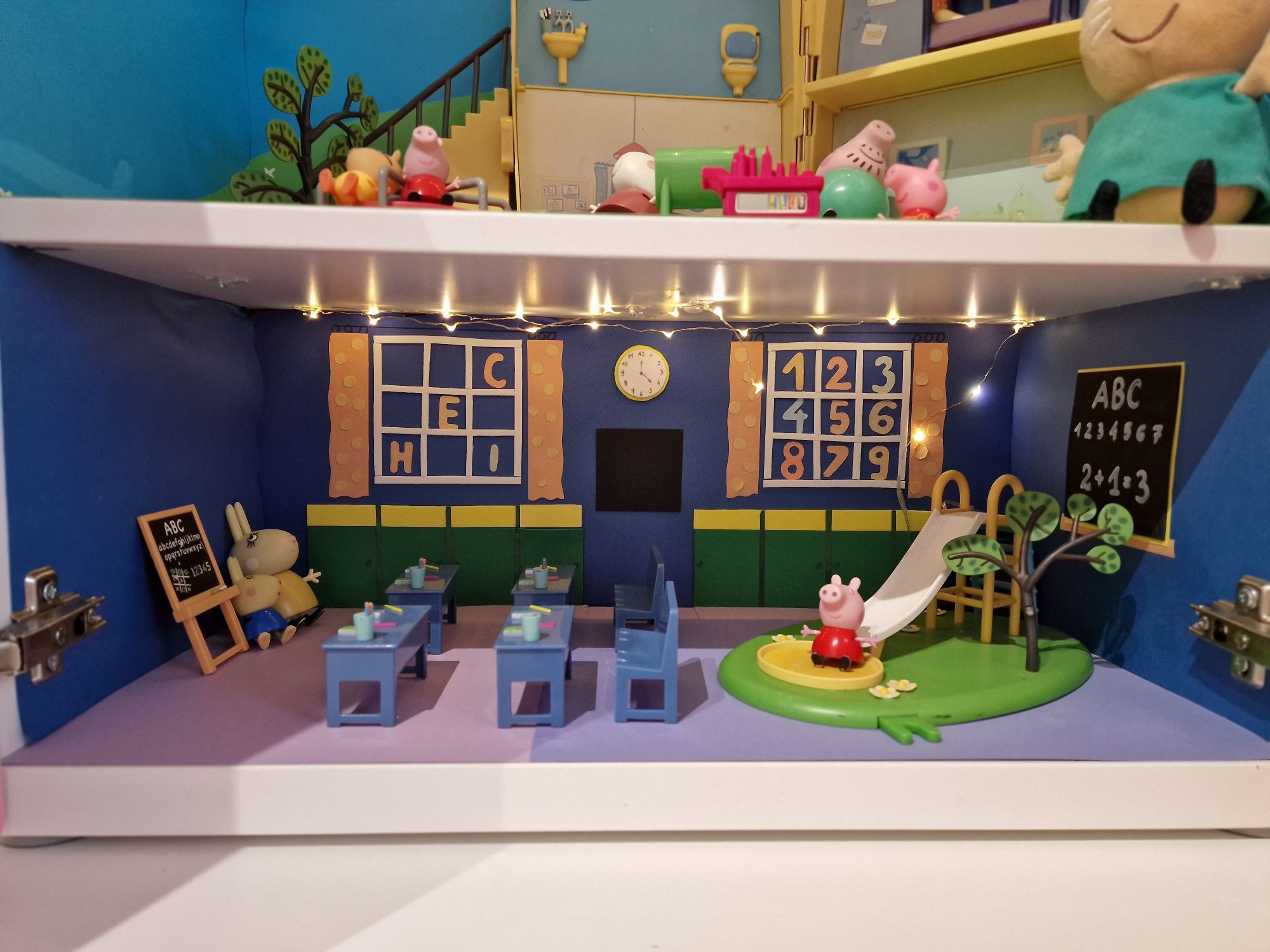Swinka peppa domek auto samolot figurki piękny zestaw