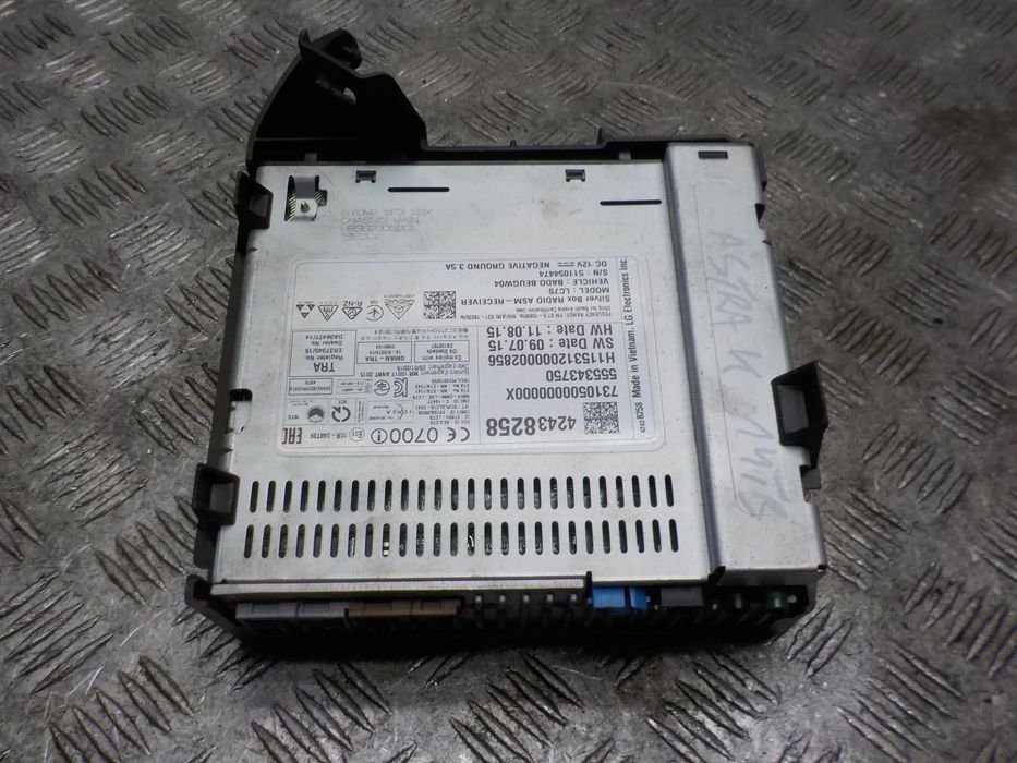 OPEL ASTRA K MODUŁ RADIA NAWIGACJA  555343750