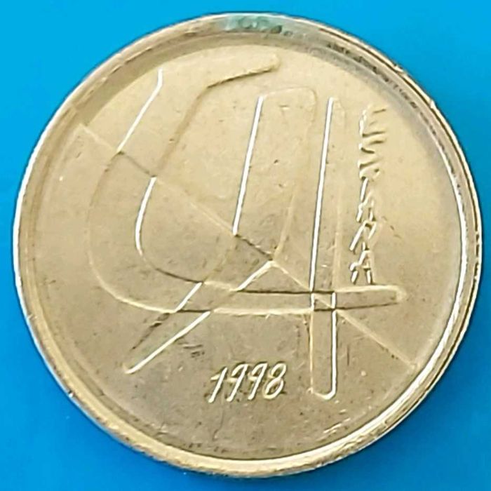 5 Pesetas de 1998, Espanha, Juan Carlos I