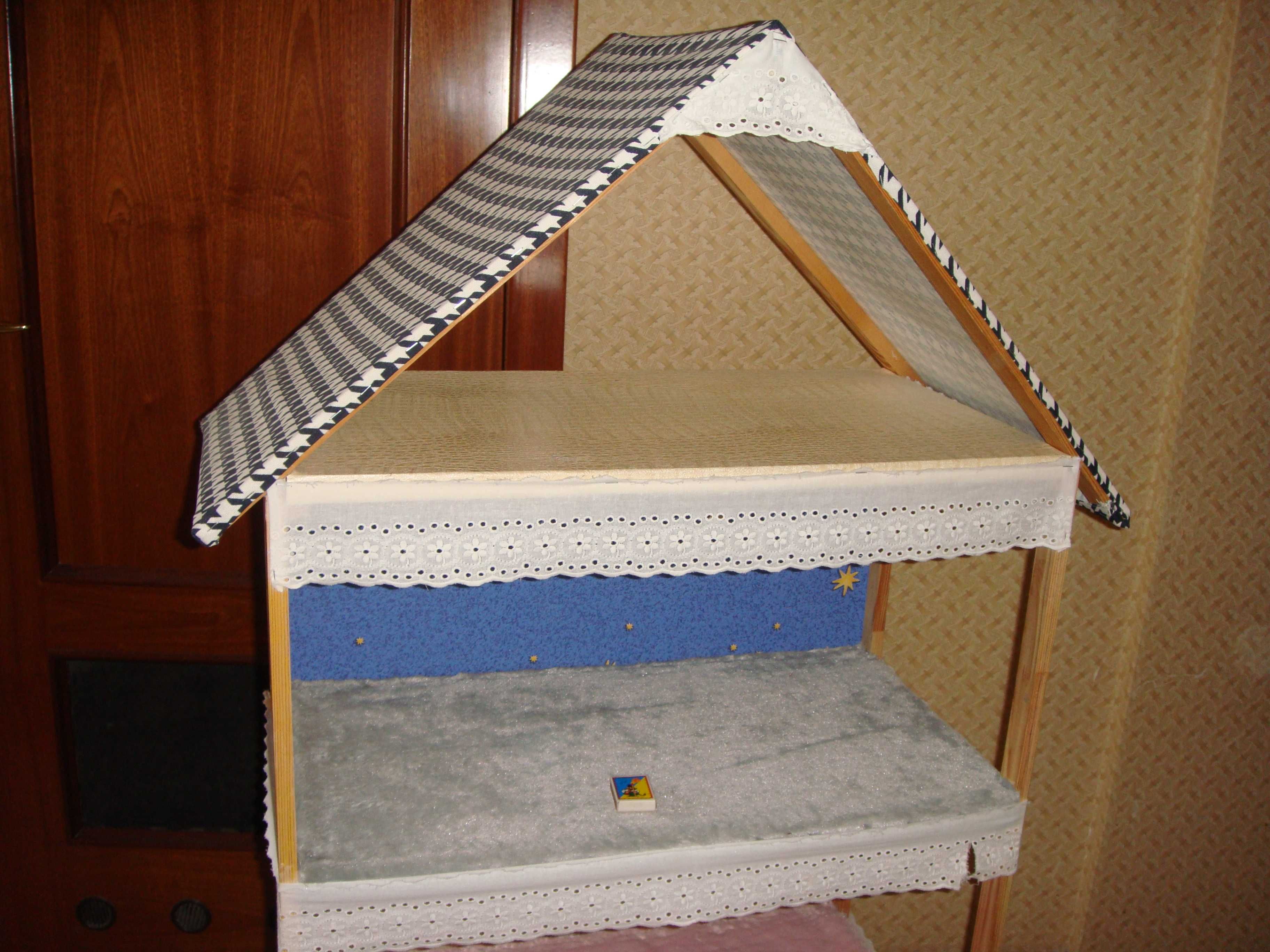 Большой деревянный кукольный домик дом для кукол 3 этажа