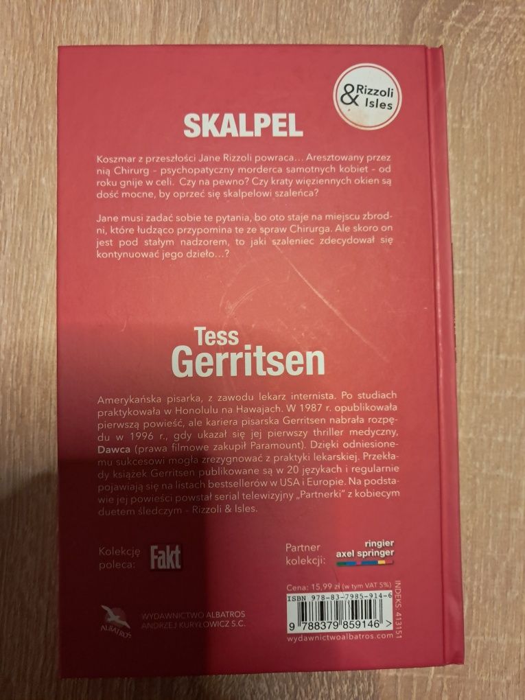 Skalpel Tess Gerritsen