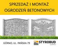 Ogrodzenia betonowe płot betonowy płyty betonowe słupki PRODUCENT