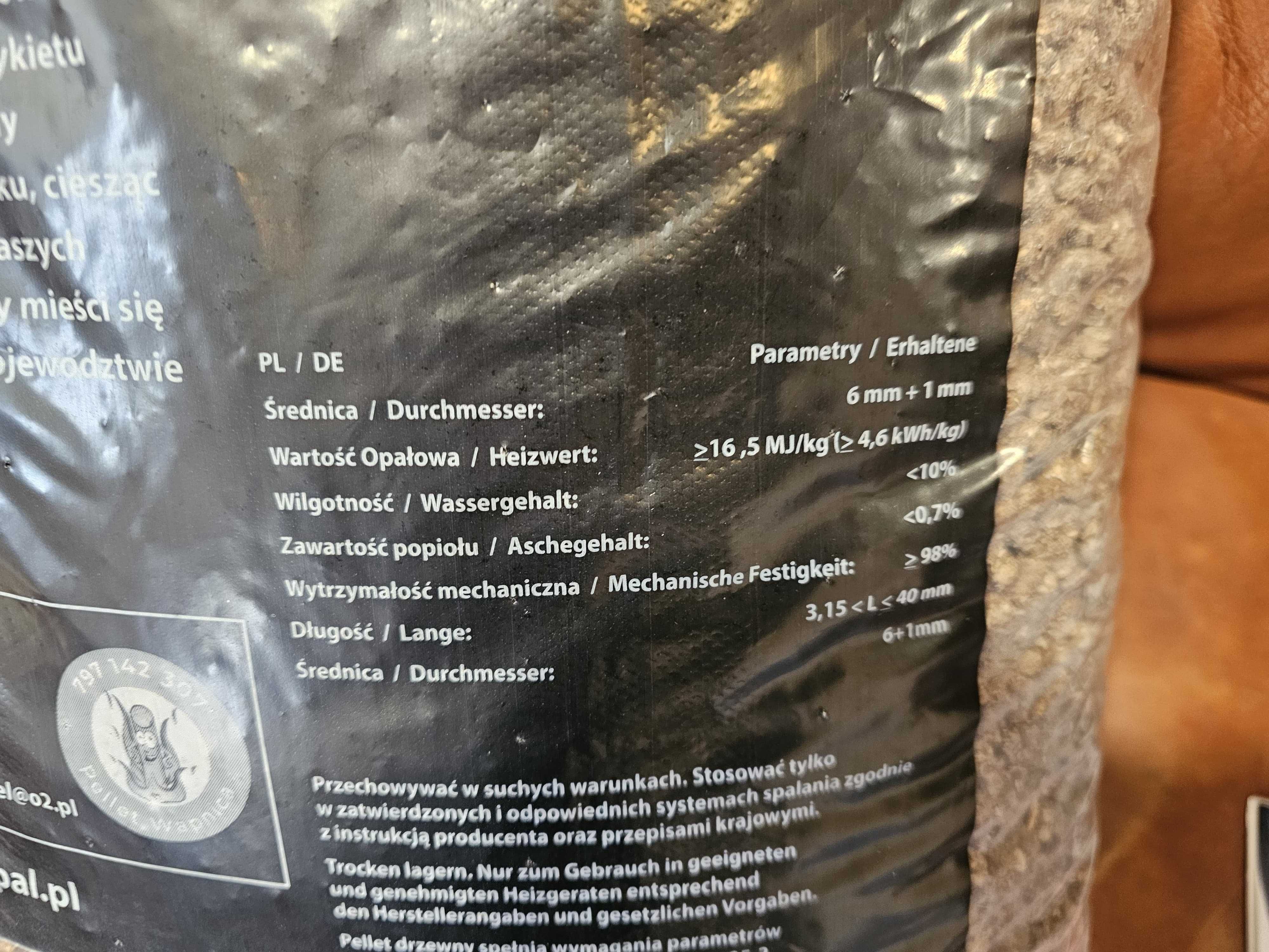 Pellet Wapnica 6mm - paleta 975kg - dostawa gratis - PROMOCJA !