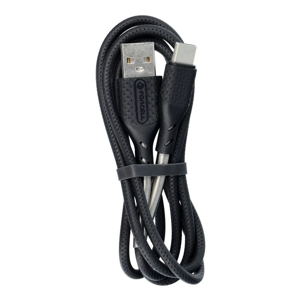 Kabel Usb - Usb-C Quick Charge 3.0 3A 1 Metr Czarny