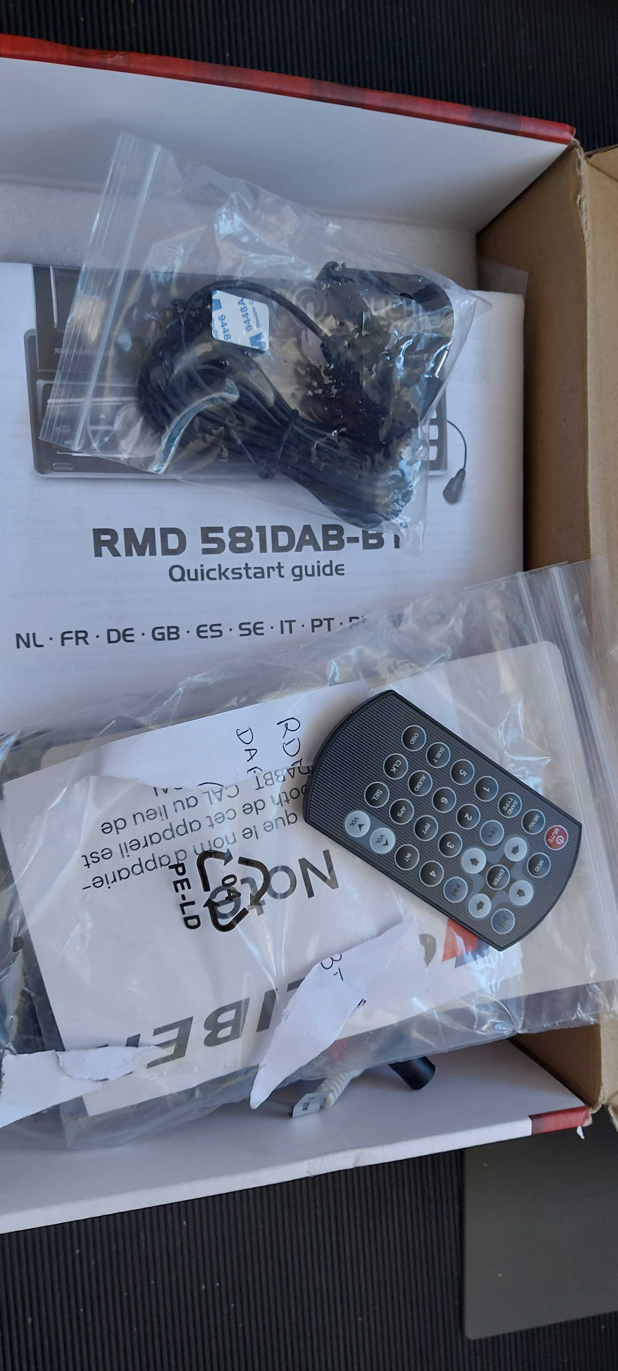 Auto Rádio RMD 581DAB-BT
