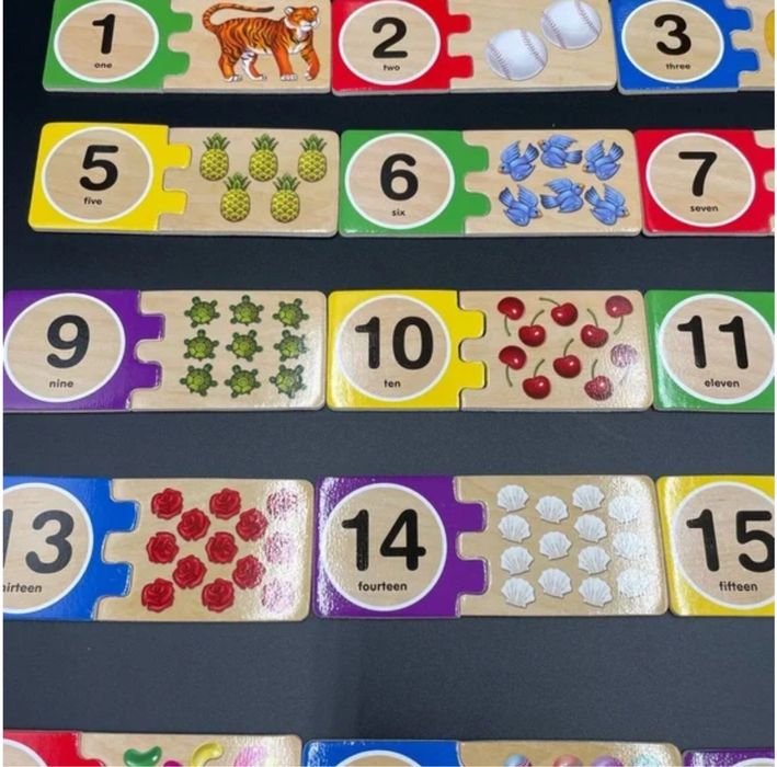 Деревяний набір-пазл «Вивчаємо цифри» від Meliss&Doug