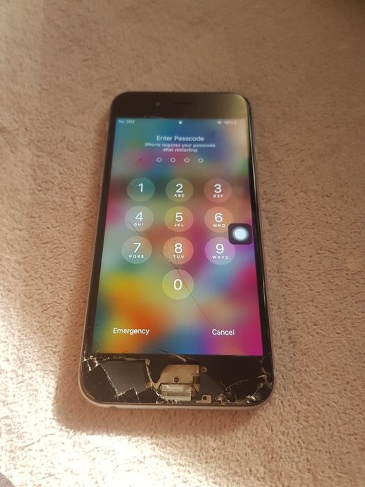 działający iphone 6 który ma zepsuty sim lock i nie znane hasło