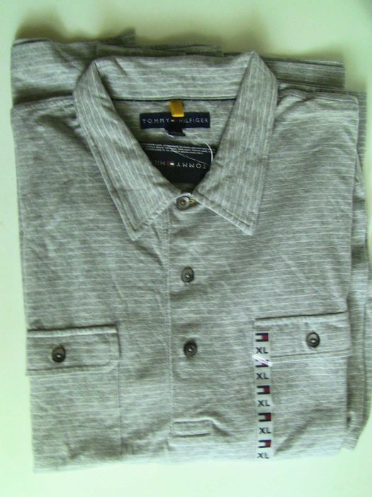 Мужская  теплая трикотажная  рубашка TOMMY HILFINGER р 52-54, XL