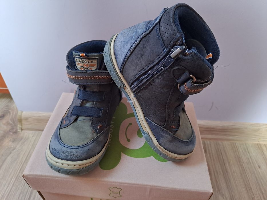 Kozaki jesienno-zimowe Lasocki kids rozm. 27 wkładka 17 cm
