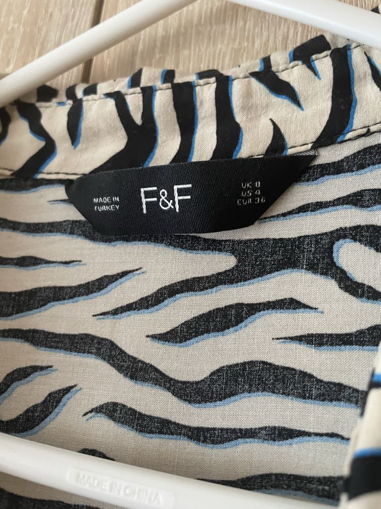 F&F  koszula zebra r.S