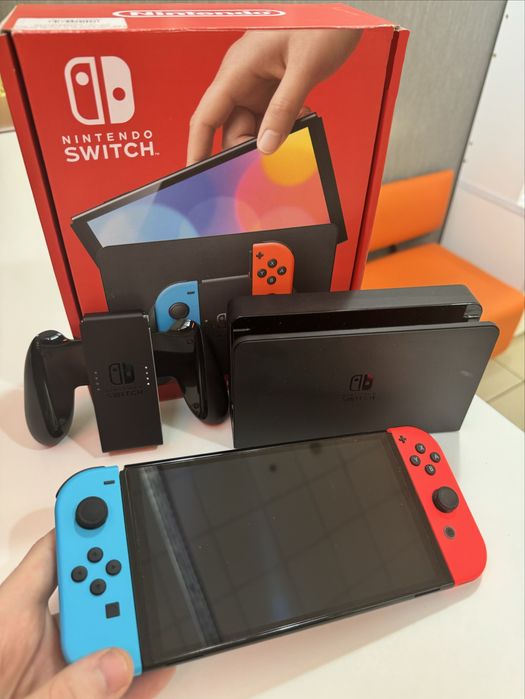Nintendo switch Oled з іграми +512gb флешка в пдарунок