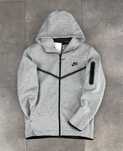 Кофта сіра Nike Tech Fleece/ зіпка Найк теч