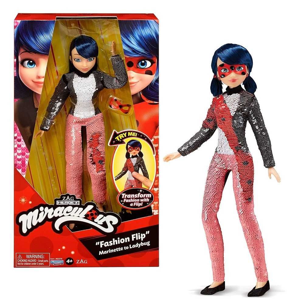 Miraculous Biedronka i czarny kot alka Marinette Fashion Flip