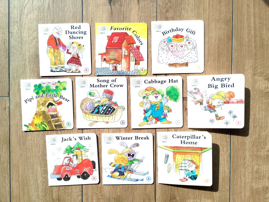 TEENY BABY Baby Read – zestaw 10 kolorowych książeczek dla maluchów