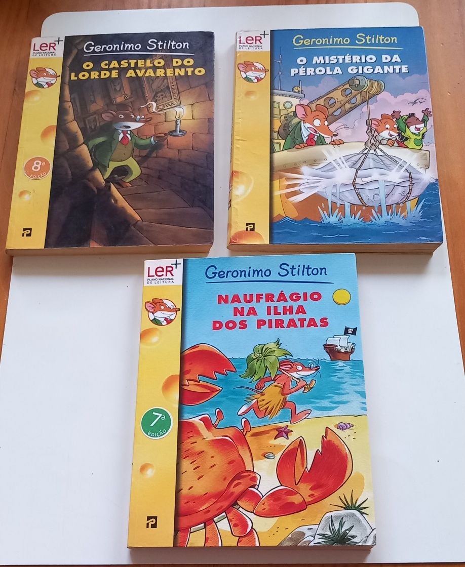 Coleção 3 livros do Gerónimo Stilton 4€ cada