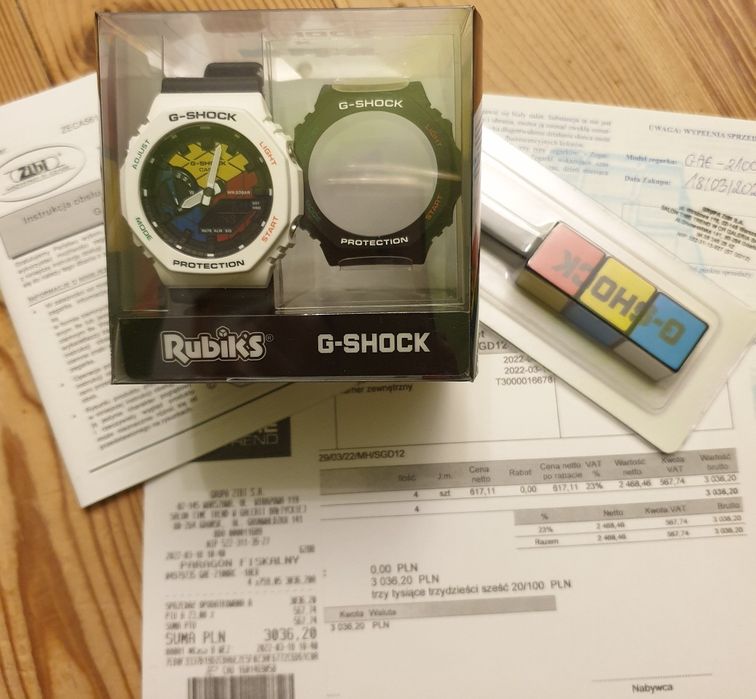 Casio G-SHOCK GAE-2100RC-1AER Rubik's nowy