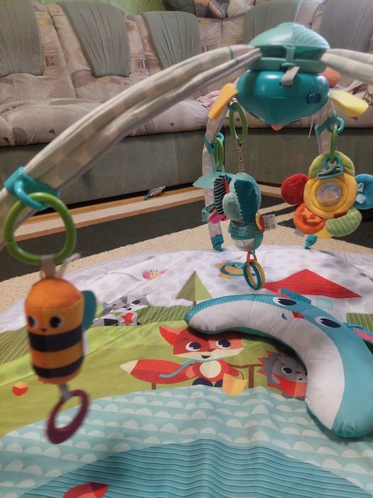 Розвиваючий килимок з дугою Tiny Love + подарунок