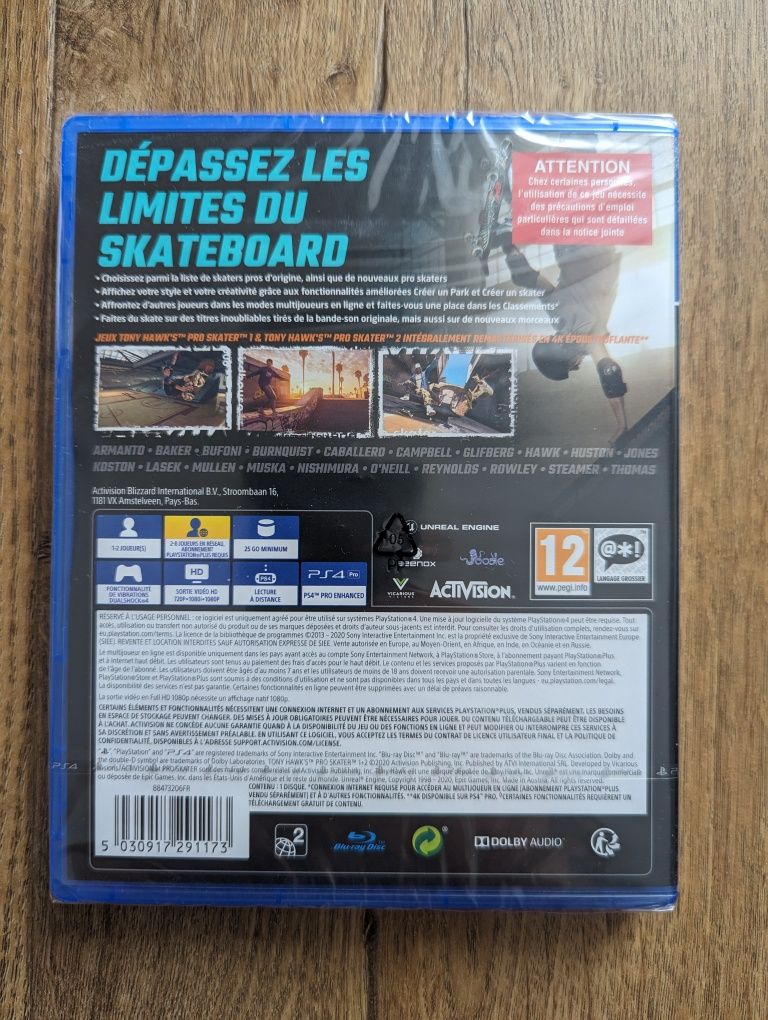 TONY Hawk's Pro Skater 1+2 PS4